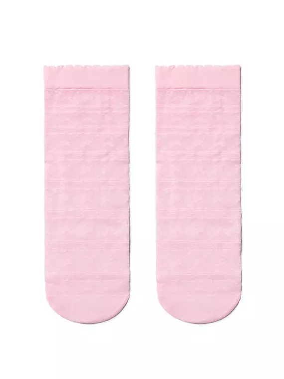 Тонкие женские носки fantasy с ажурным рисунком 19с-112сп light pink, 19С-112СП, 36-39 (23-25), CONTE ELEGANT,  - 2