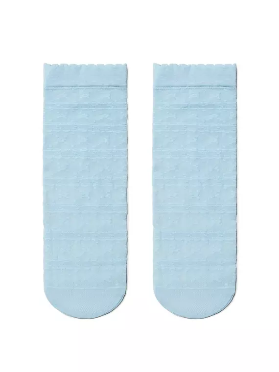 Тонкие женские носки fantasy с ажурным рисунком 19с-112сп light blue, 19С-112СП, 36-39 (23-25), CONTE ELEGANT,  - 2