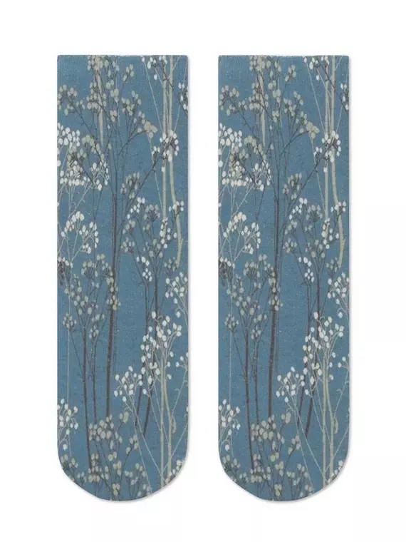 Носки женские с принтом из смесовой пряжи с хлопком и льном fantasy 404 джинс, 20С-107СП, 36-39 (23-25), ,  - 3