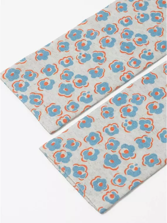 Носки женские с принтом из смесовой пряжи с хлопком и льном fantasy 403 бежевый, 20С-107СП, 36-39 (23-25), ,  - 4