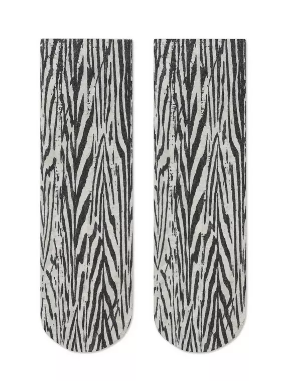 Носки женские с принтом из смесовой пряжи с хлопком и льном fantasy 405 бежевый, 20С-107СП, 36-39 (23-25), ,  - 4