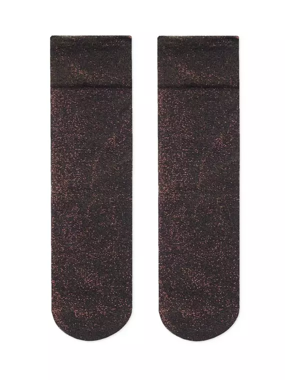 Носки женские сияющие с люрексом conte 21с-84сп shiny copper, 21С-84СП, 36-39 (23-25), CONTE ELEGANT,  - 3