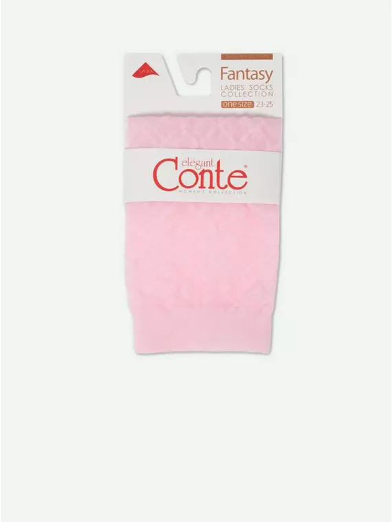 Носки женские в крупные ромбы conte 21с-145сп light pink, 21С-145СП, 36-39 (23-25), CONTE ELEGANT,  - 2