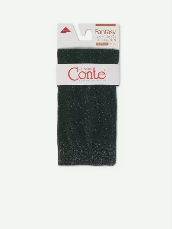Носки женские сияющие с люрексом conte 21с-150сп verde, 21С-150СП, 36-39 (23-25), CONTE ELEGANT,  - 3