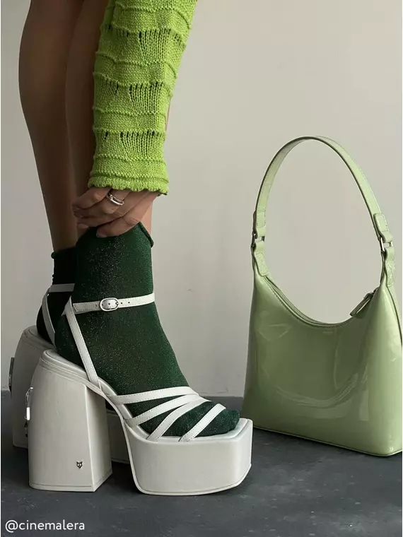 Носки женские вискозные classic (люрекс, без резинки) 000 темно-зеленый, 17С-16СП, 36-37 (23), CONTE ELEGANT,  - 3