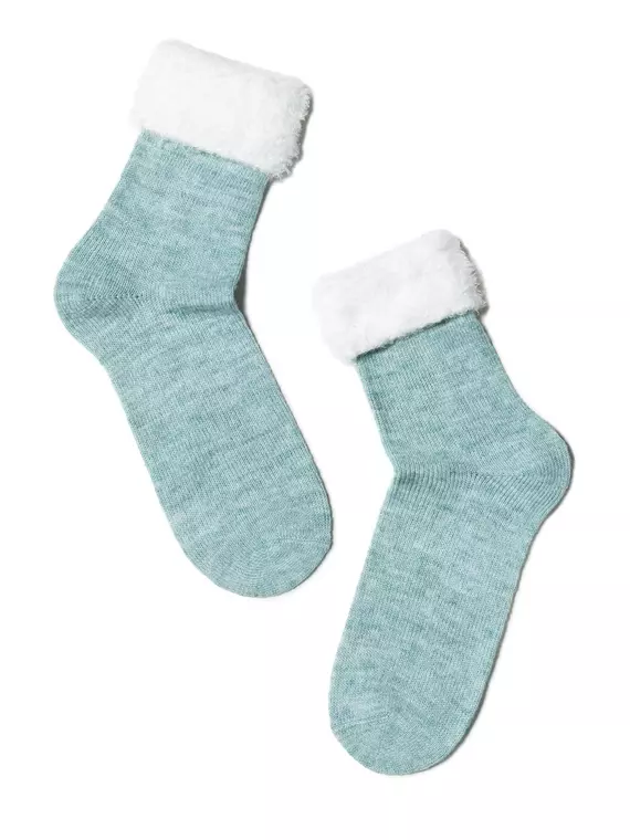 Носки женские полиамидные comfort (с отворотом) 000 бледно-бирюзовый, 17С-173СП, 38-39 (25), CONTE ELEGANT,  - 2