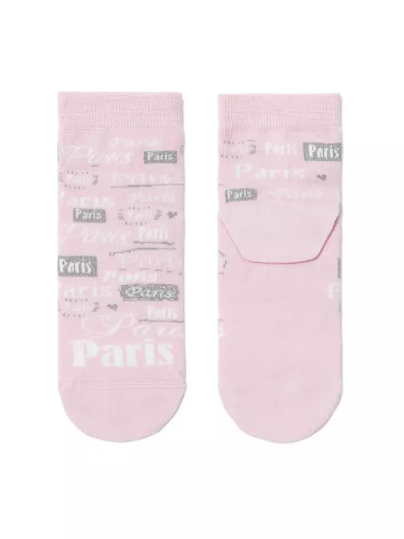 Носки женские хлопковые classic (люрекс) 120 светло-розовый, 16С-26СП, 36-37 (23), CONTE ELEGANT,  - 2