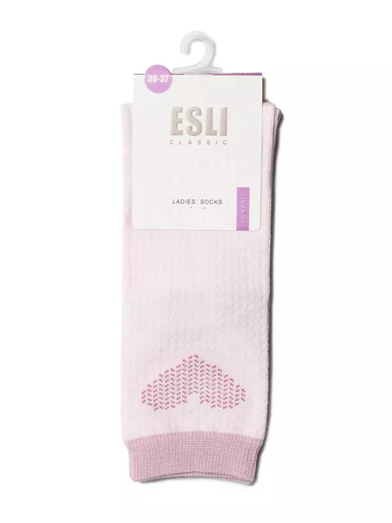 Носки женские хлопковые esli classic 204 светло-розовый, 15С-20СПЕ, 36-37 (23), ESLI,  - 3