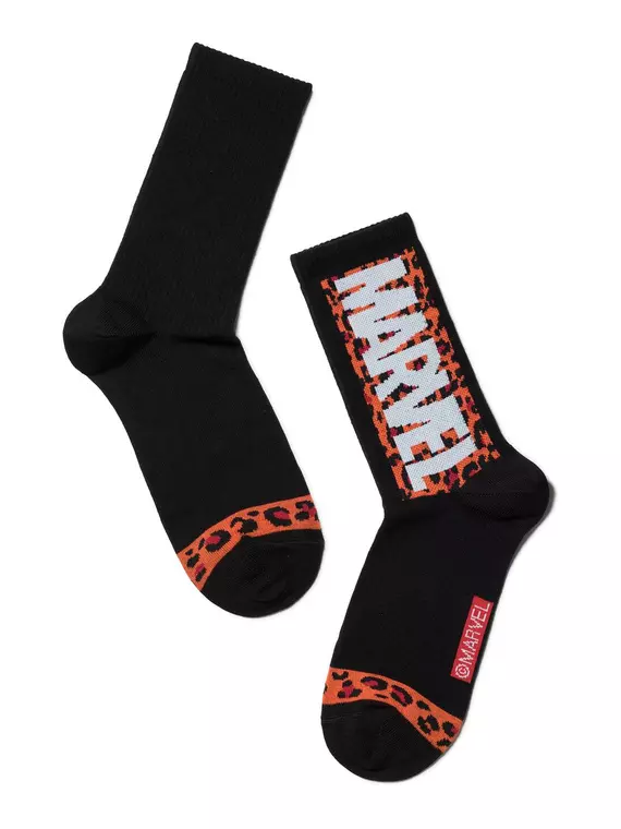 Удлиненные женские носки conte с рисунками ©marvel 178 черный, 19С-116СПМ, 36-39 (23-25), CONTE ELEGANT,  - 2