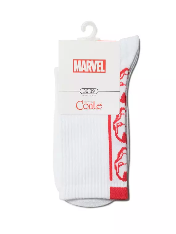 Удлиненные женские носки conte с рисунками ©marvel 175 белый, 19С-116СПМ, 36-39 (23-25), CONTE ELEGANT,  - 4