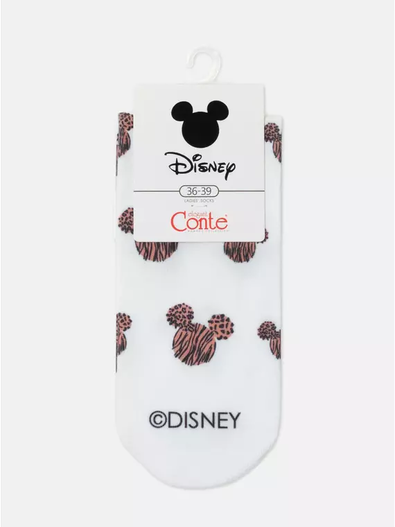 Укороченные женские носки с хлопком «mickey» ©disney 347 белый, , 36-39 (23-25), CONTE ELEGANT, - 4