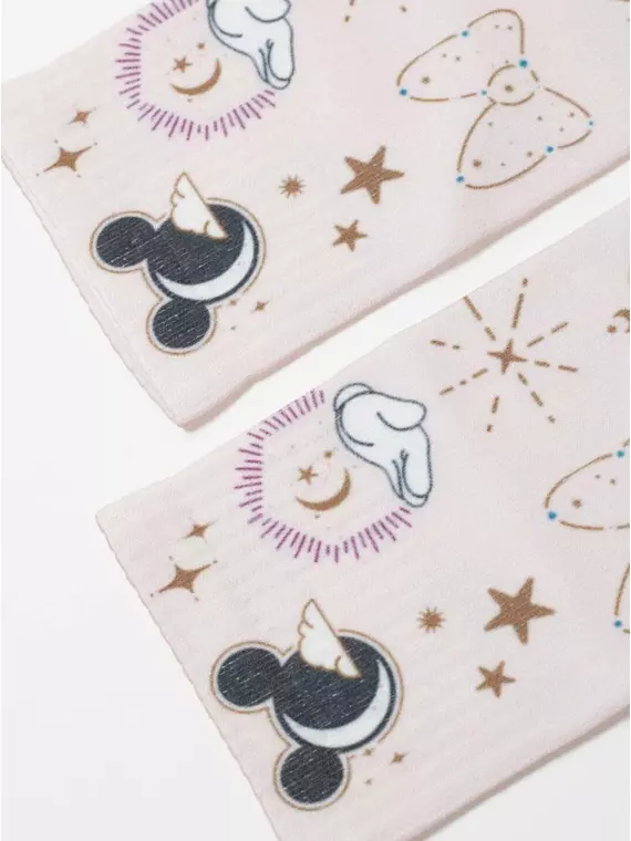 Укороченные женские носки с хлопком «mouse world» ©disney 346 пепельно-розовый, 21С-112СПМ, 36-39 (23-25), CONTE ELEGANT,  - 3