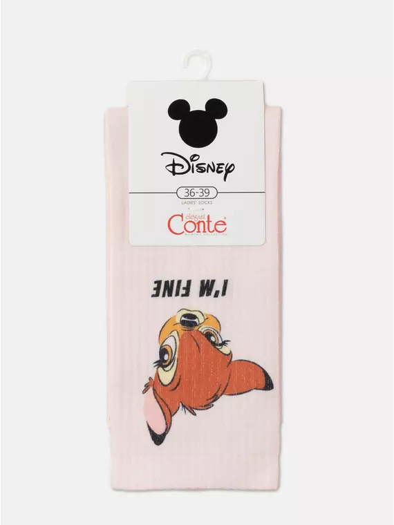 Носки женские хлопковые ©disney (удлиненные) 334 персик, 19С-236СПМ, 36-39 (23-25), CONTE ELEGANT,  - 4