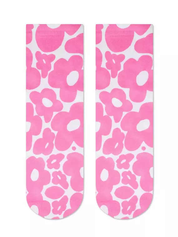 ​носки женские хлопковые conte fantasy (короткие, печать) 329 розовый, 21С-112/1СП, 36-39 (23-25), CONTE ELEGANT,  - 2