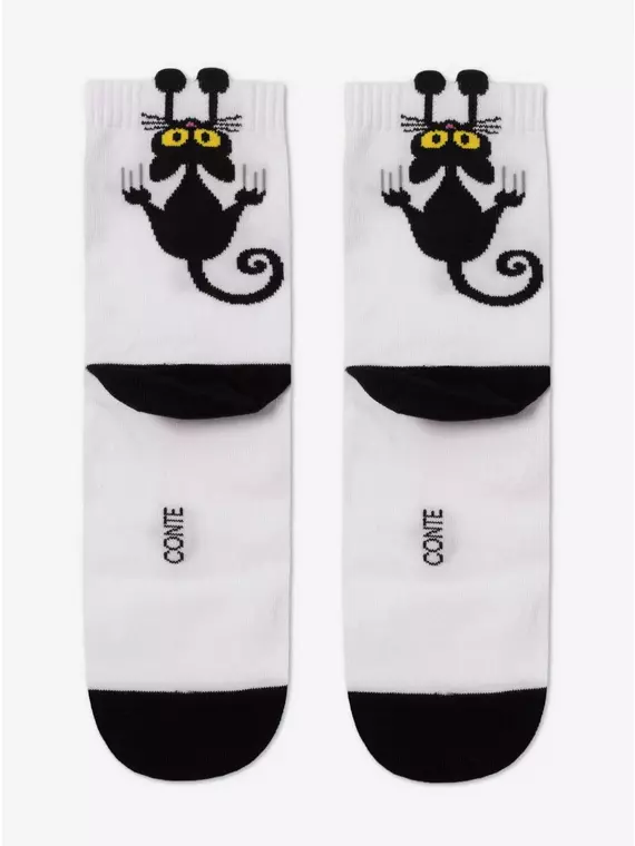 Хлопковые женские носки conte (3 пары в коробке) 763 ассорти, 17С-183СП, 38-39 (25), CONTE ELEGANT,  - 6