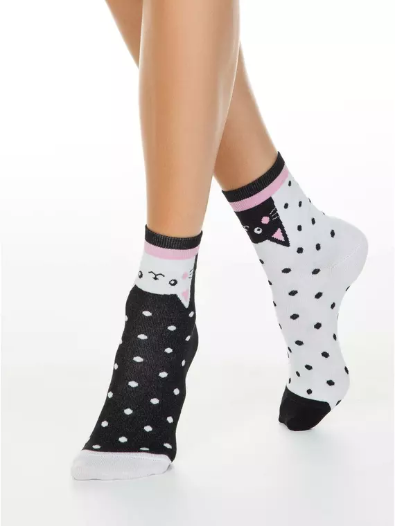 Хлопковые женские носки conte (3 пары в коробке) 764 ассорти, 18С-227СП, 36-39 (23-25), CONTE ELEGANT,  - 2