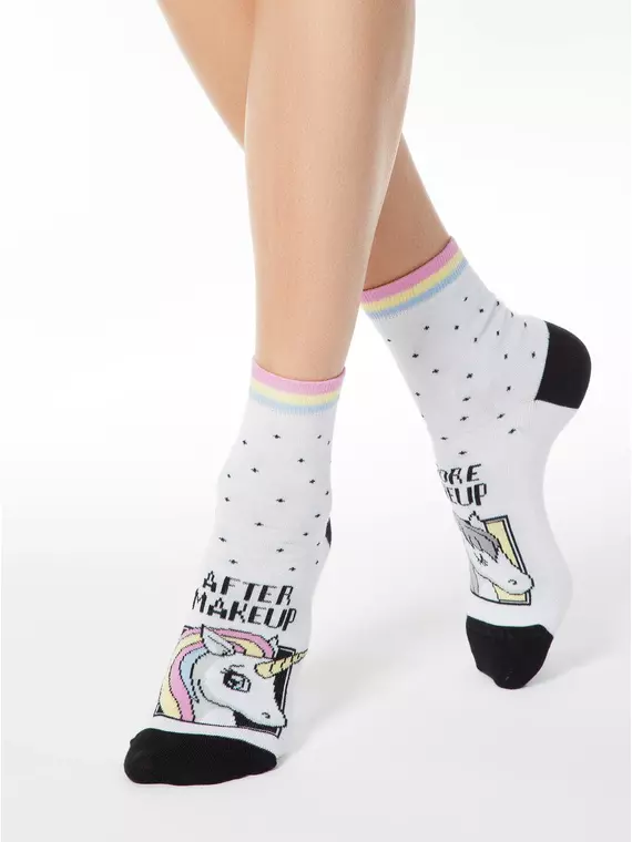 Хлопковые женские носки conte (3 пары в коробке) 764 ассорти, 18С-227СП, 36-39 (23-25), CONTE ELEGANT,  - 3