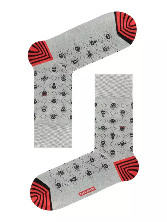 Носки мужские diwari happy 059 серый, 17С-151СП, 42-43 (27), DIWARI,  - 1