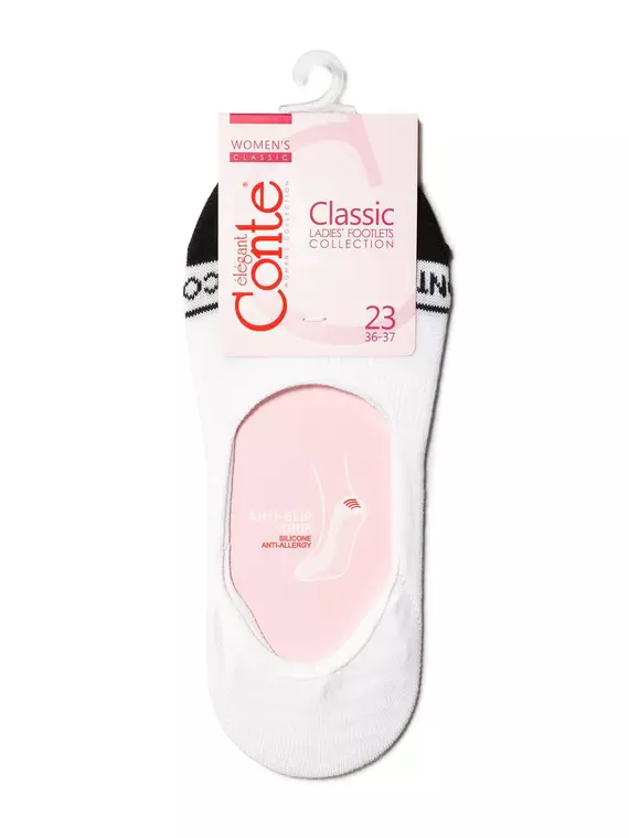 Подследники женские хлопковые classic 228 белый, 16С-12СП, 38-39 (25), CONTE ELEGANT,  - 3