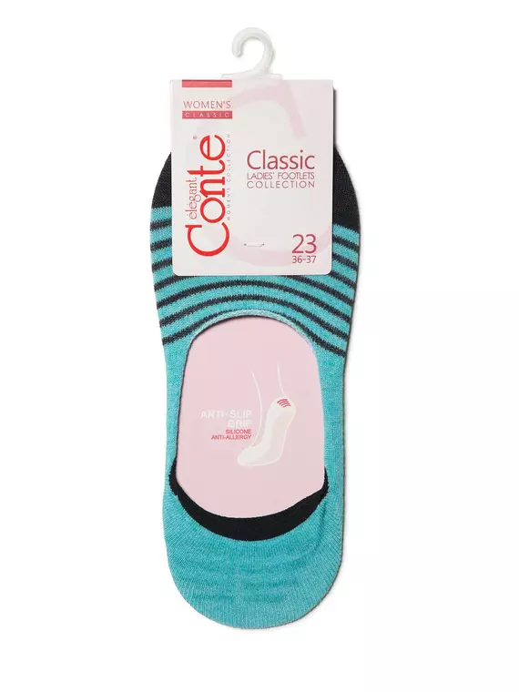 Подследники женские conte classic 094 бирюза, , 38-39 (25), CONTE ELEGANT, - 3