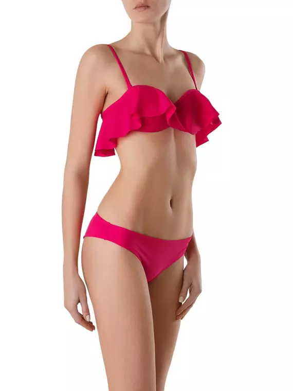 Бюстгалтер купальный женский лиф-балконет с воланами milly, MILLY, 70(A), ESLI,  - 3