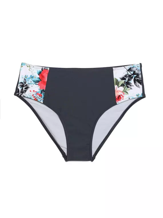 Трусы купальные с высокой посадкой ingrid 0417 графит, INGRID, 98/L, ESLI,  - 1