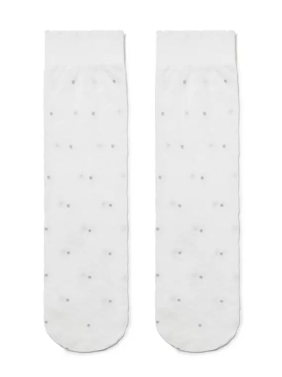 Гольфы детские conte с люрексом и снежинками ©disney frozen 20 bianco, 18С-173СПМ, 20, CONTE ELEGANT,  - 2