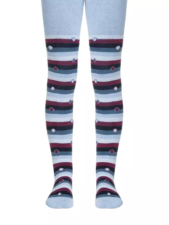 Детские колготки sof-tiki (махровые внутри) с рисунками 397 светло-голубой, 7С-38СП, 116-122 (18), CONTE-KIDS,  - 1