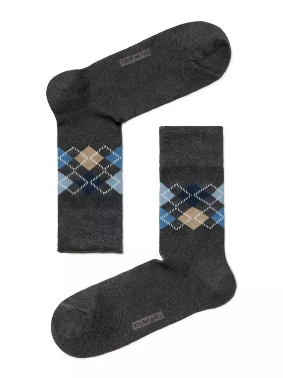 Хлопковые носки diwari в фирменной коробке (2 пары) 718 темно-серый, 17С-68СП, 40-41 (25), DIWARI,  - 2