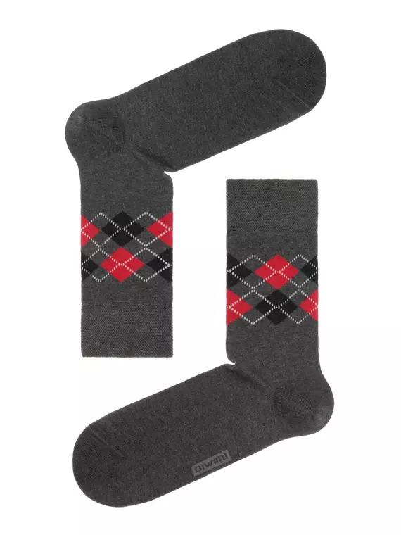 Хлопковые носки diwari в фирменной коробке (2 пары) 719 темно-серый, 17С-68СП, 40-41 (25), DIWARI,  - 2