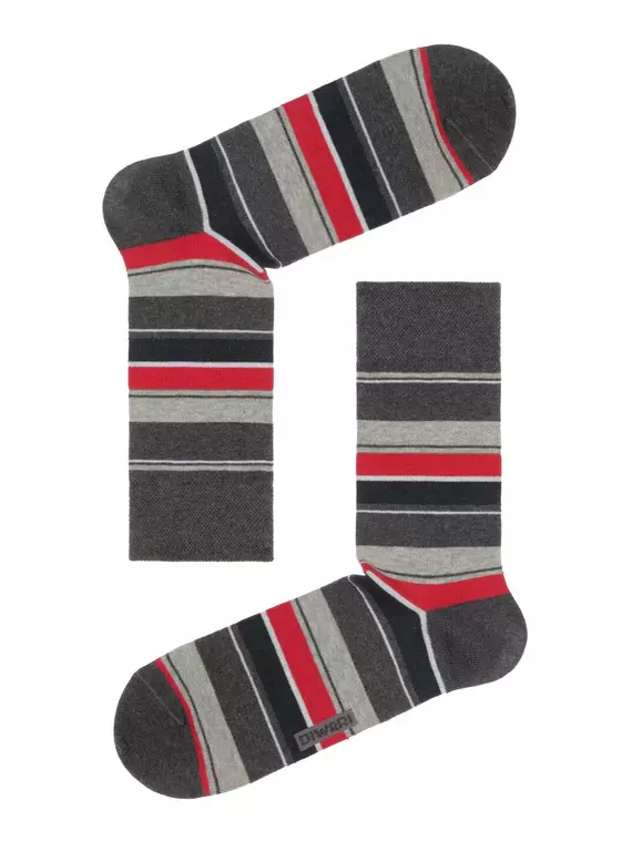 Хлопковые носки diwari в фирменной коробке (2 пары) 719 темно-серый, 17С-68СП, 40-41 (25), DIWARI,  - 3