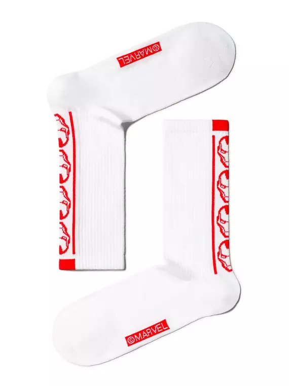 Удлиненные мужские носки diwari с рисунками ©marvel 175 белый, 19С-222СПМ, 42-43 (27), DIWARI,  - 1