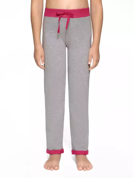 Брюки для девочек conte joggy grey-pink, 16С-210ДТСП, 122,128-64, CONTE ELEGANT,  - 1