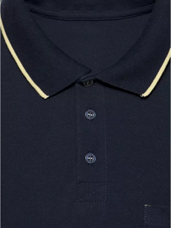 Футболка-поло с контрастной отделкой diwari md 944 patriot blue, 18С-720ТСП, 182-96/M, DIWARI,  - 7