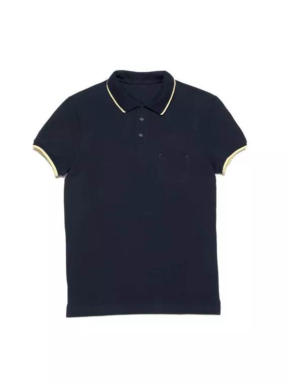 Футболка-поло с контрастной отделкой diwari md 944 patriot blue, 18С-720ТСП, 182-96/M, DIWARI,  - 5