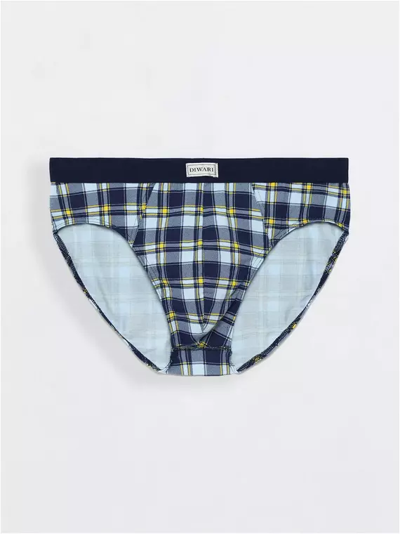 Трусы мужские diwari shape slip msl 815 (в коробке) royal blue-yellow, 18С-502ТСП, 110,114/XXL, DIWARI,  - 2