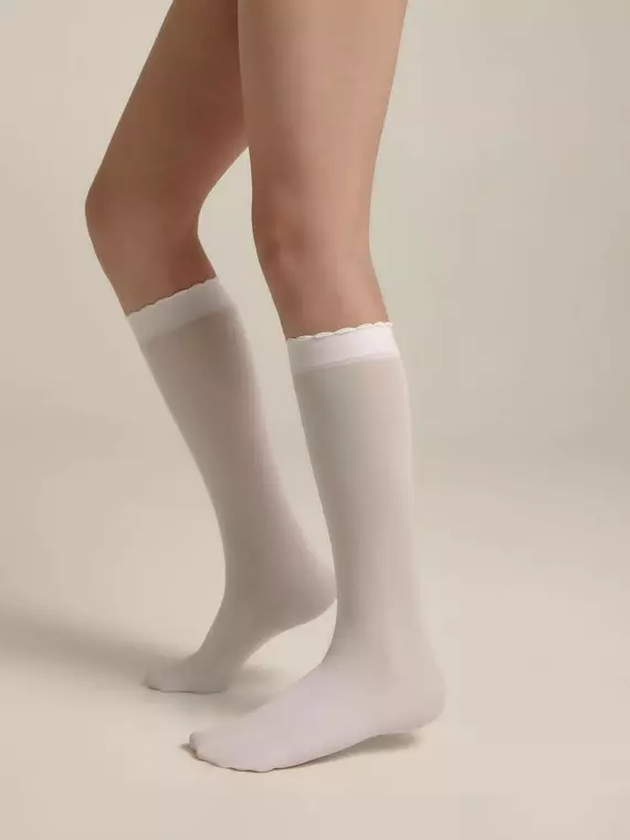 Детские матовые гольфы из микрофибры princess bianco, 22С-5СП, 18, CONTE ELEGANT,  - 3