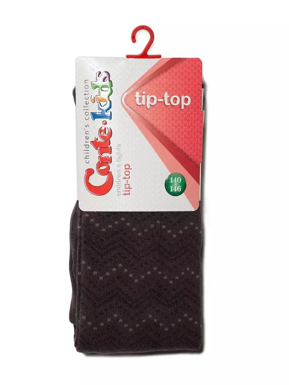 Детские колготки tip-top 351 шоколадный, 4С-06СП, 140-146 (22), CONTE-KIDS,  - 2