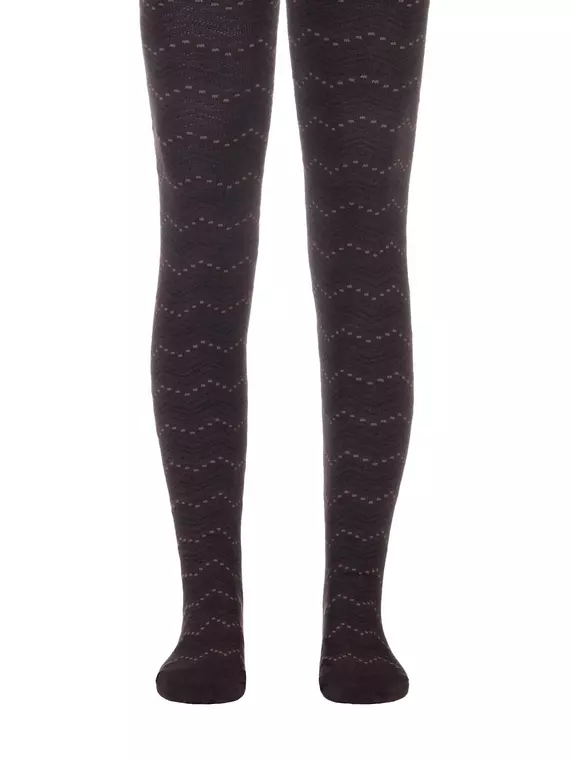 Детские колготки tip-top 351 шоколадный, 4С-06СП, 140-146 (22), CONTE-KIDS,  - 1