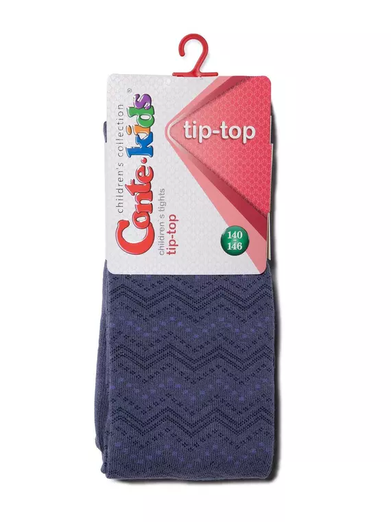 Детские колготки tip-top 351 темный джинс, 4С-06СП, 140-146 (22), CONTE-KIDS,  - 2