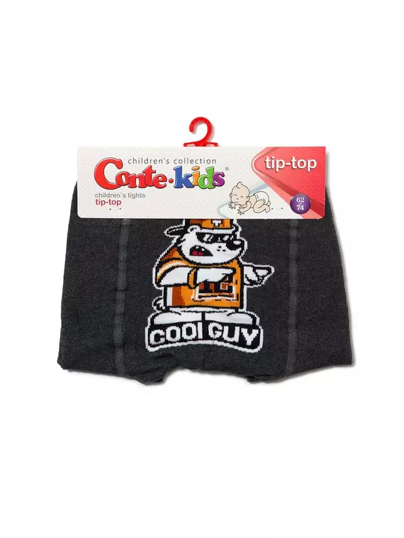 Детские колготки tip-top 496 темно-серый, 4С-01СП, 62-74 (12), CONTE-KIDS,  - 3