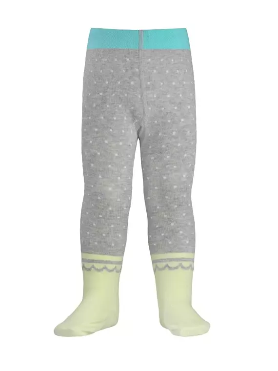 Детские колготки tip-top 383 серый-салатовый, , 62-74 (12), CONTE-KIDS, - 1