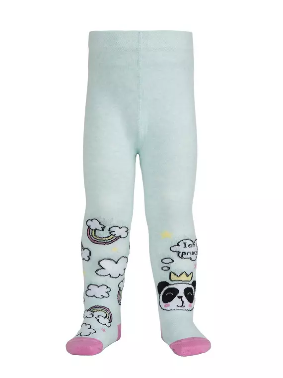 Колготки детские tip-top (весёлые ножки) 482 бледно-бирюзовый, 14С-79СП, 92-98 (14), CONTE-KIDS,  - 2