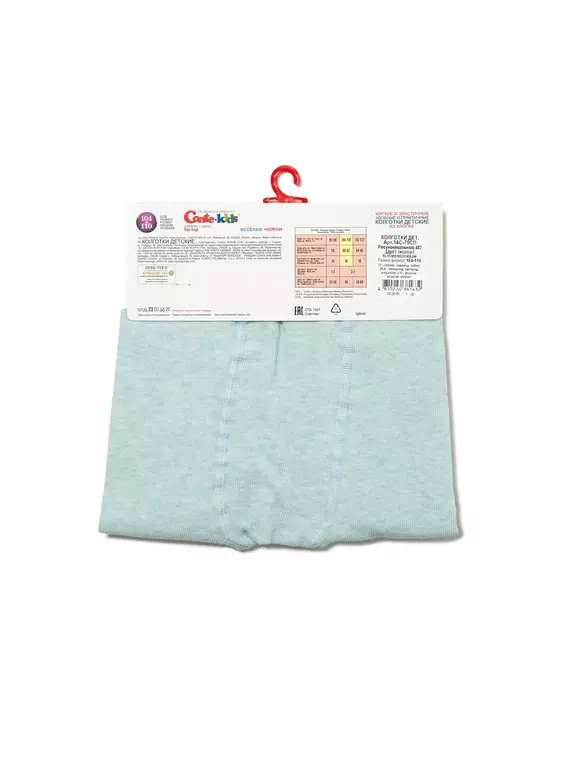 Колготки детские tip-top (весёлые ножки) 482 бледно-бирюзовый, 14С-79СП, 92-98 (14), CONTE-KIDS,  - 4