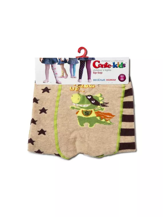 Колготки детские tip-top (весёлые ножки) 358 бежевый, 14С-79СП, 62-74 (12), CONTE-KIDS,  - 3