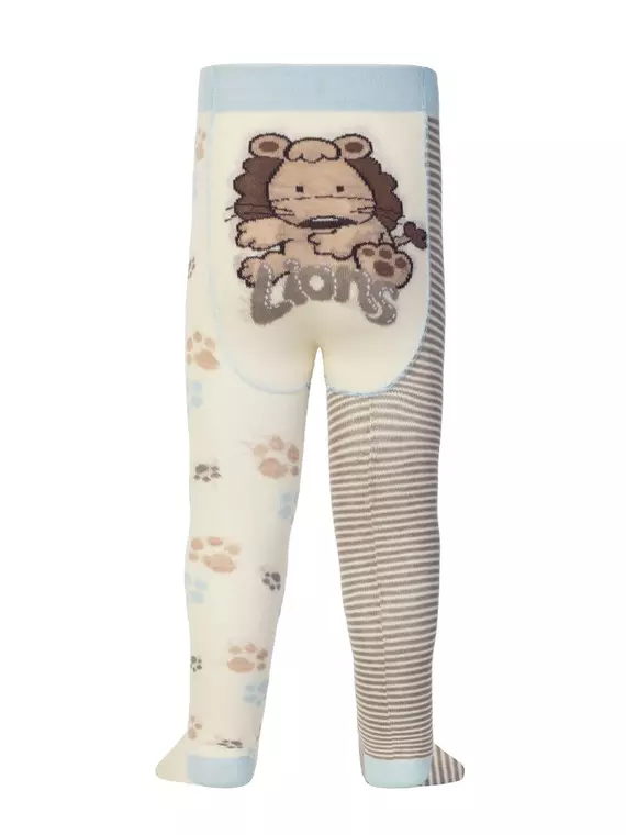 Колготки детские tip-top (весёлые ножки) 356 капучино-серый, 14С-79СП, 62-74 (12), CONTE-KIDS,  - 2