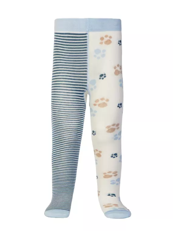 Колготки детские tip-top (весёлые ножки) 356 молочный-джинс, 14С-79СП, 62-74 (12), CONTE-KIDS,  - 2