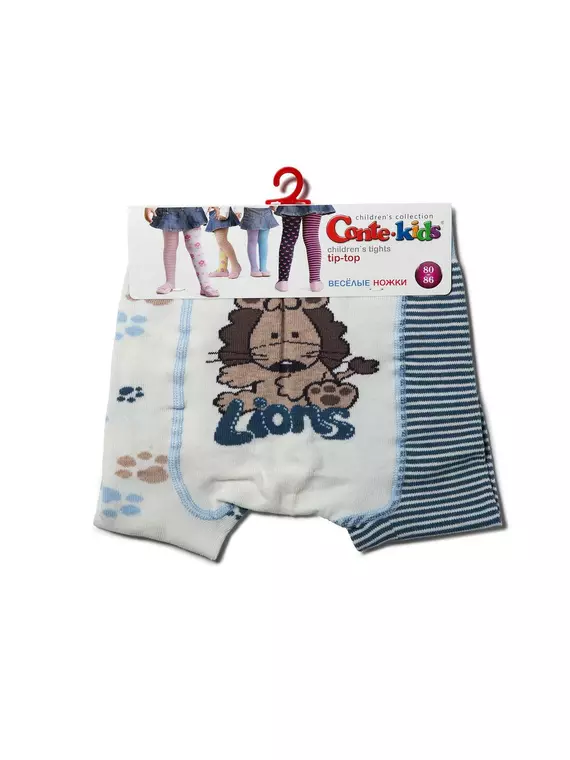 Колготки детские tip-top (весёлые ножки) 356 молочный-джинс, 14С-79СП, 62-74 (12), CONTE-KIDS,  - 3