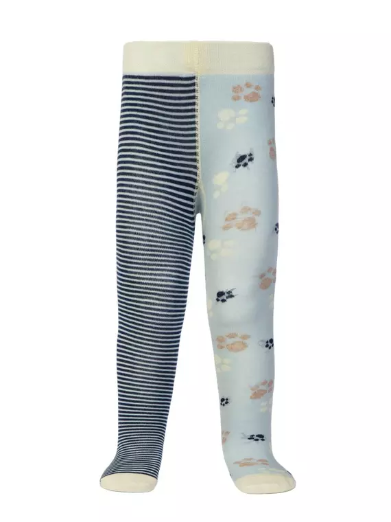 Колготки детские tip-top (весёлые ножки) 356 светло-голубой-темно-синий, 14С-79СП, 62-74 (12), CONTE-KIDS,  - 1