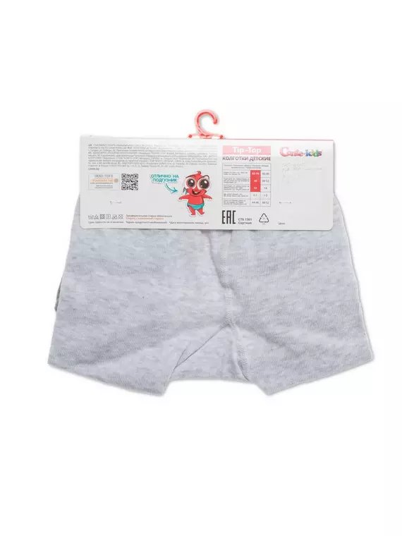 Колготки детские conte-kids tip-top (мордашки) 571 серый, 17С-60СП, 62-74 (12), CONTE-KIDS,  - 3